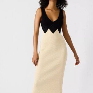 Steve Madden Women's Prunella Colorblocked Midi Dress- size L